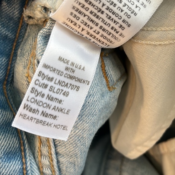 SLVRLAKE London Ankle Jeans wash name heartbreak hotel size 23 - Picture 11 of 12